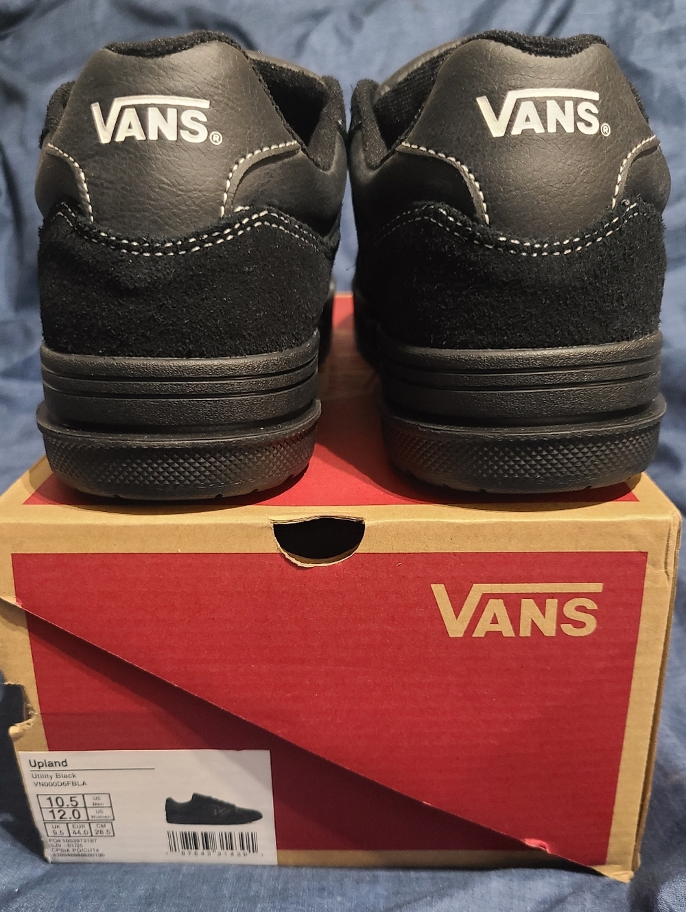 Vans Upland Low "Utility Black" New In Box! Mens 10.5/Womens 12 - Picture 10 of 13